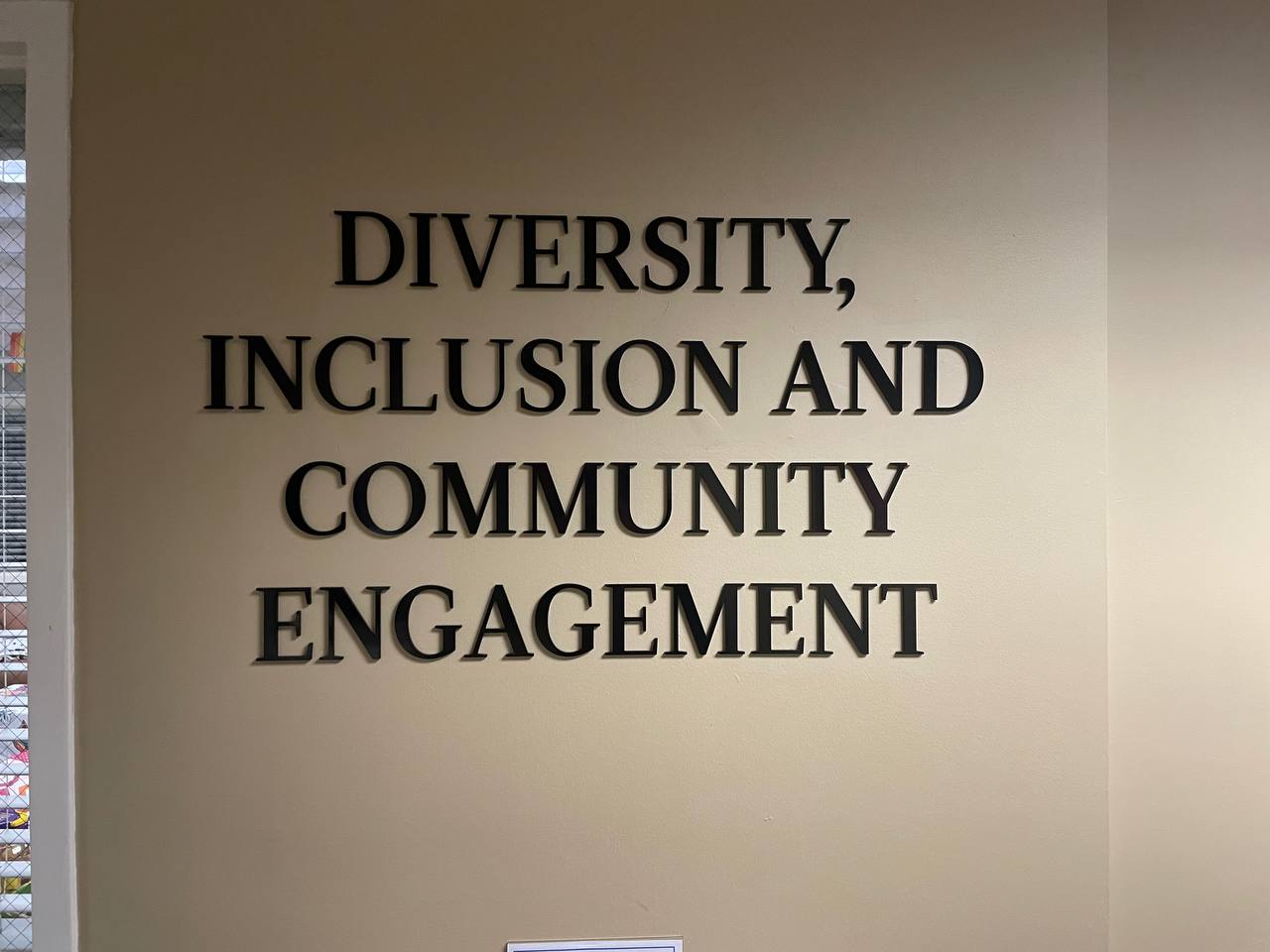 Queens University of Charlotte - Diversity, Inclusion and Community Engagement Sign